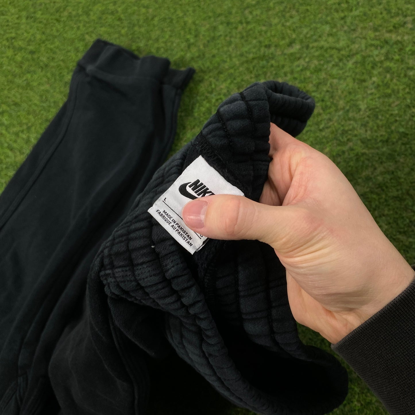 00s Nike Cotton Joggers Black Large
