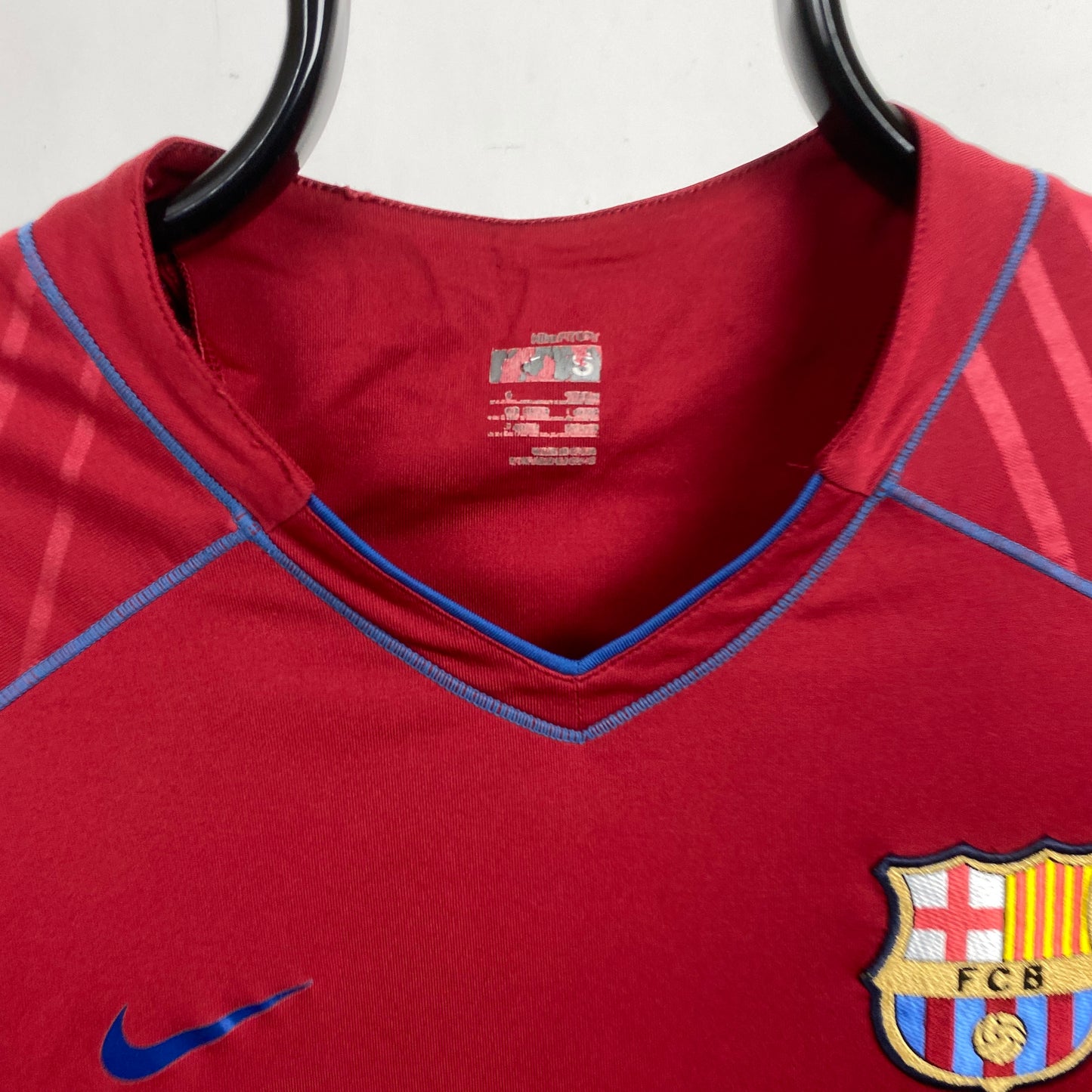 00s Nike Barcelona Football Shirt T-Shirt Red Small