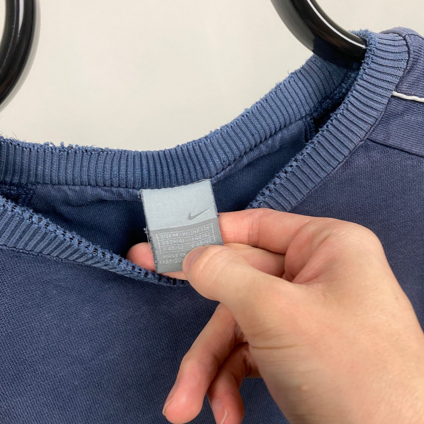 00s Nike Piping Sweatshirt Blue Medium