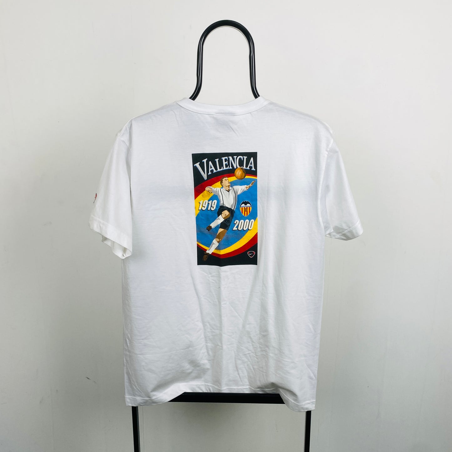 00s Nike Valencia Football T-Shirt White Small