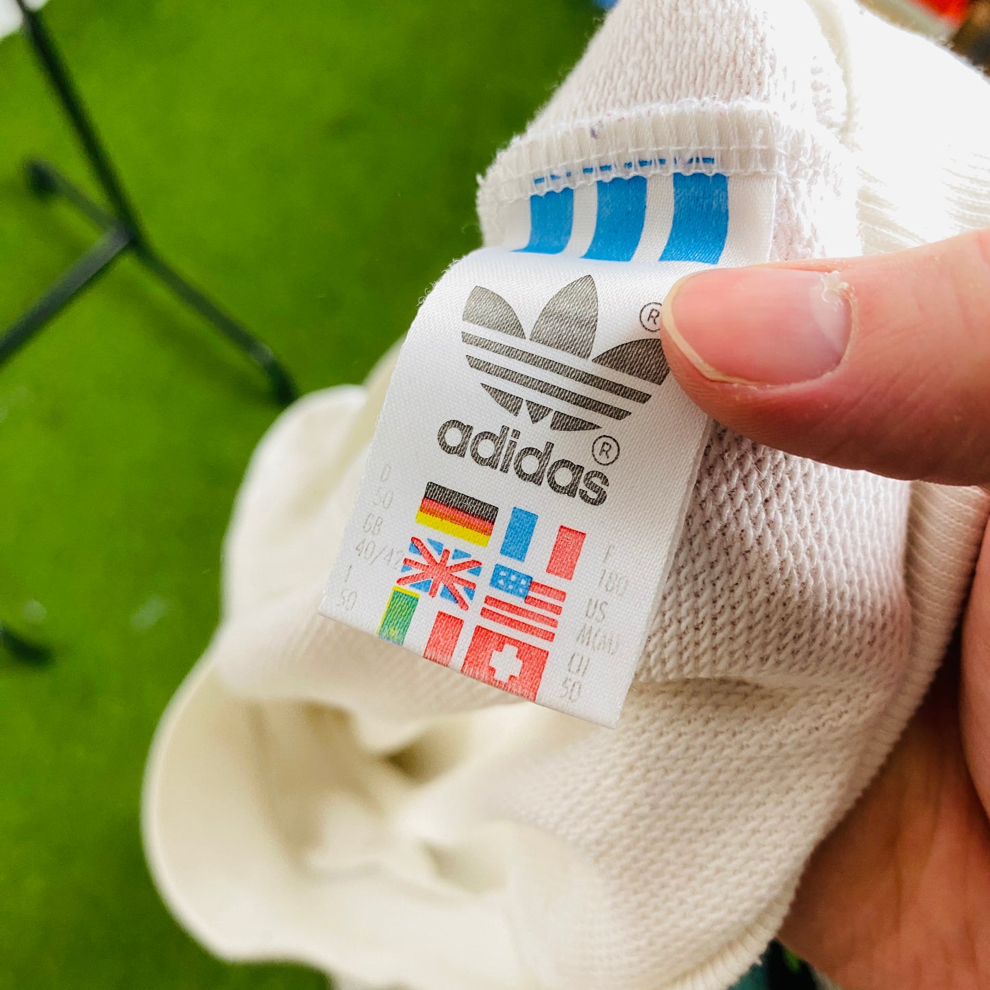 80s Adidas Stefan Edberg Sweatshirt White Medium