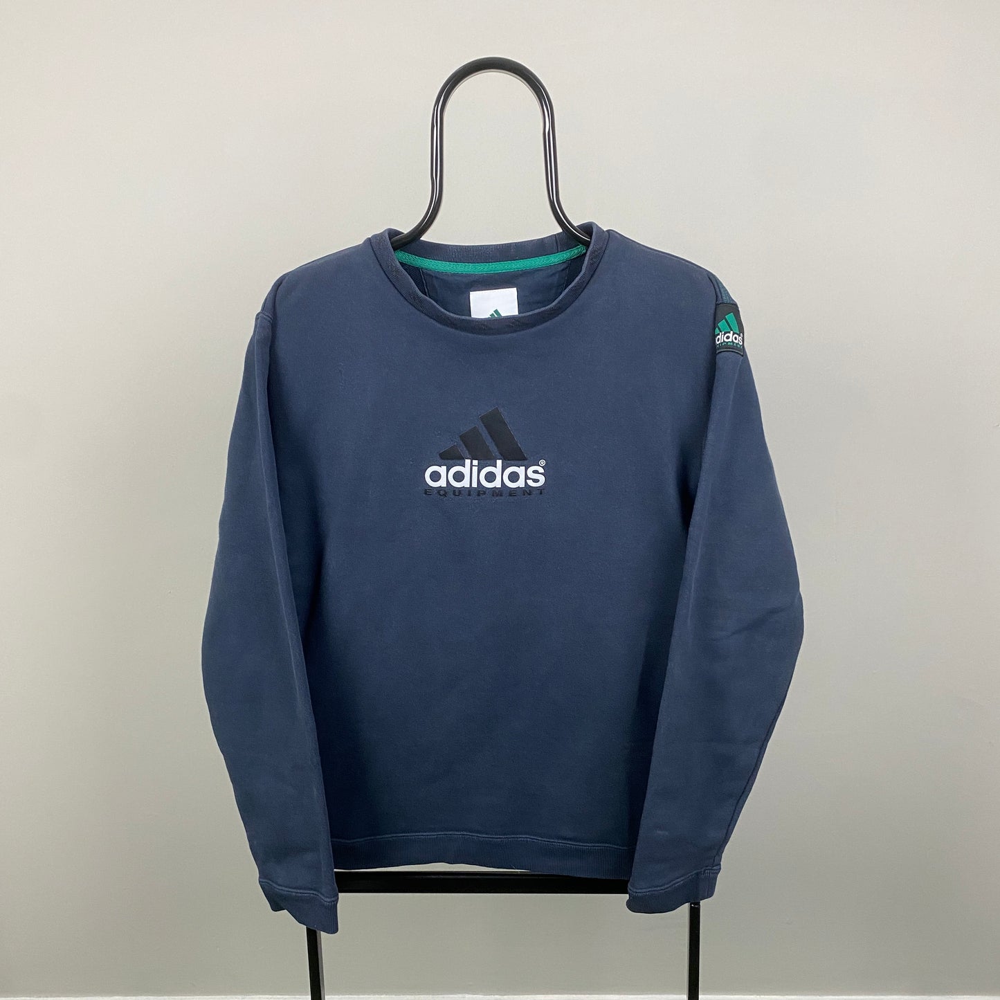 00s Adidas Equipment Sweatshirt Blue Small