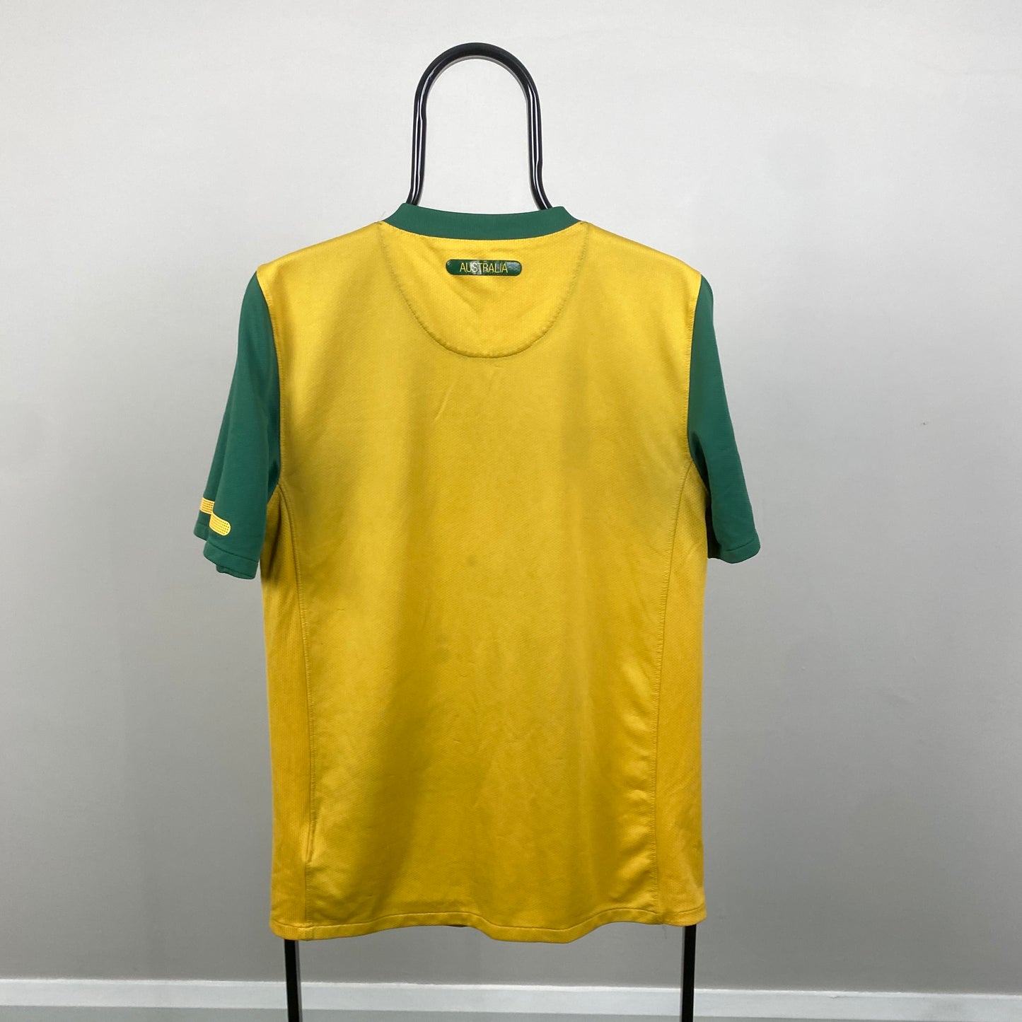 00s Nike Australia Football Shirt T-Shirt Yellow Small