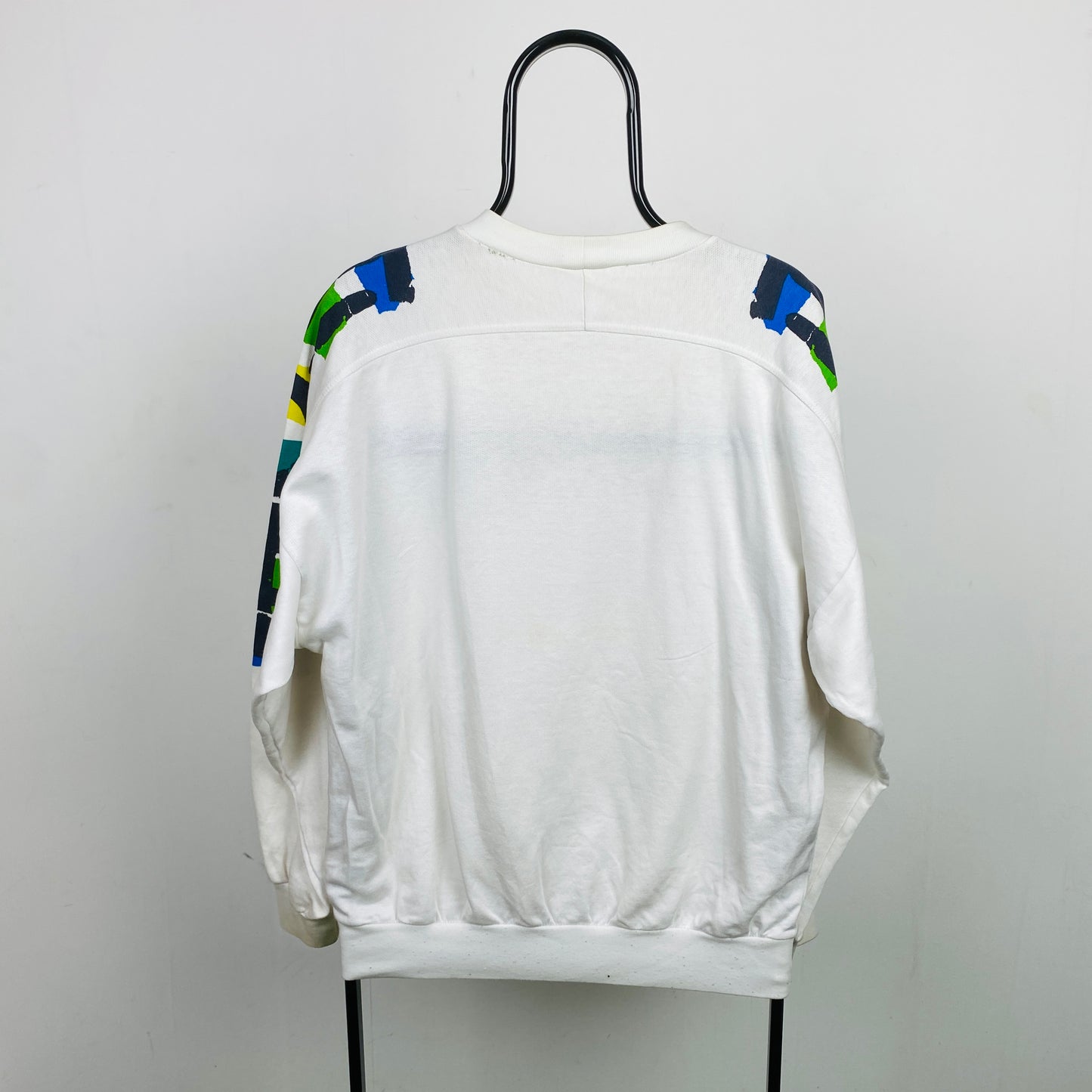 80s Adidas Stefan Edberg Sweatshirt White Medium