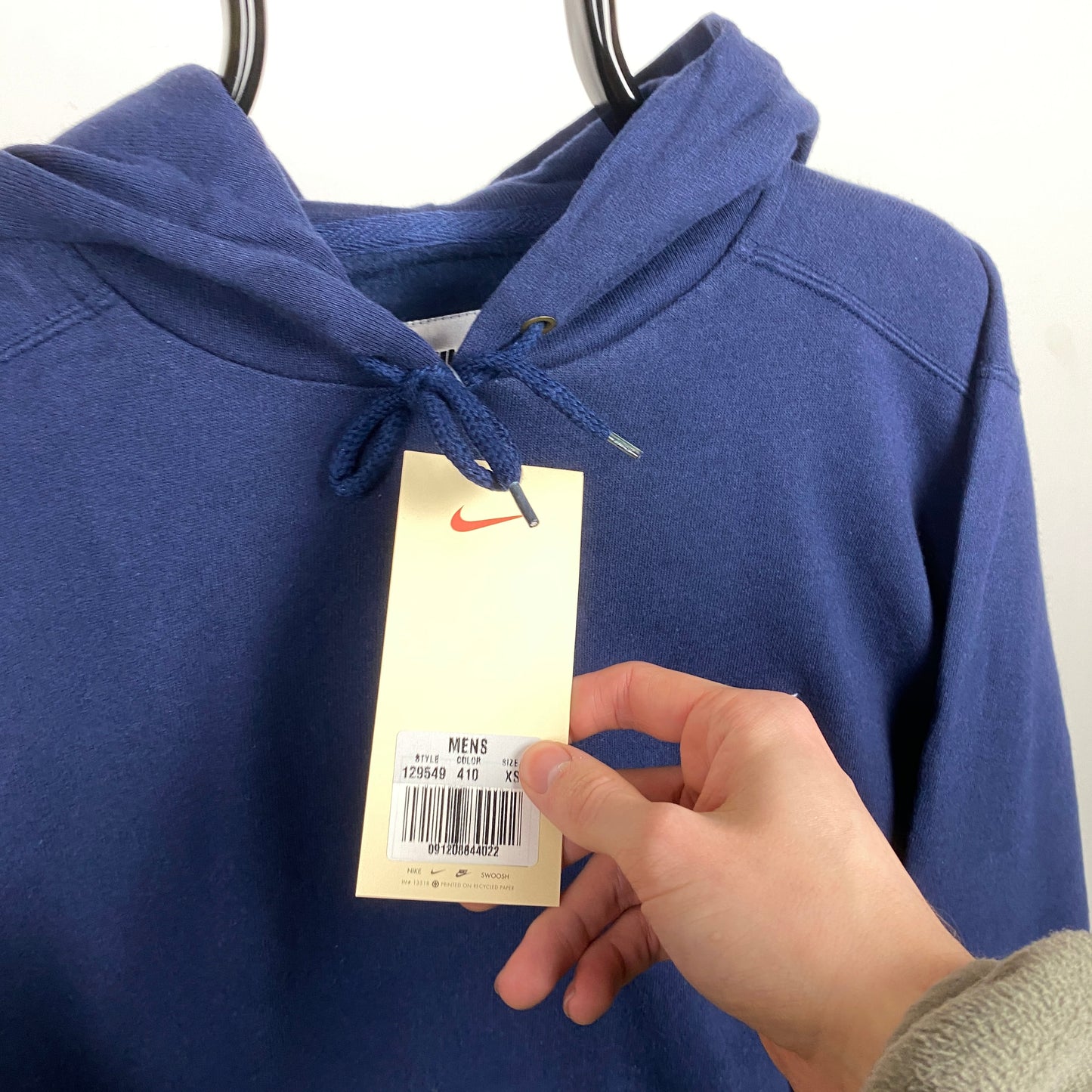 90s Nike Heavyweight Hoodie Blue XS