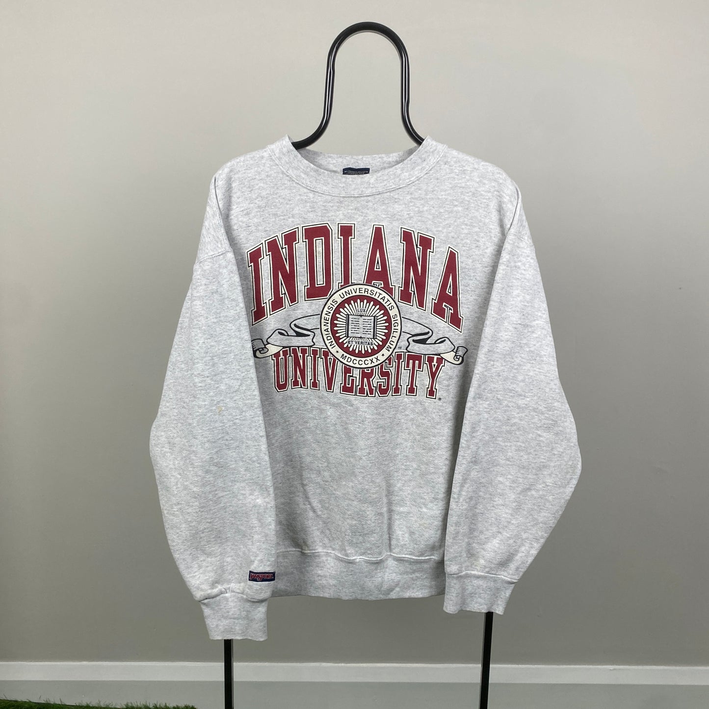 Retro 00s Indiana University Sweatshirt Grey XL
