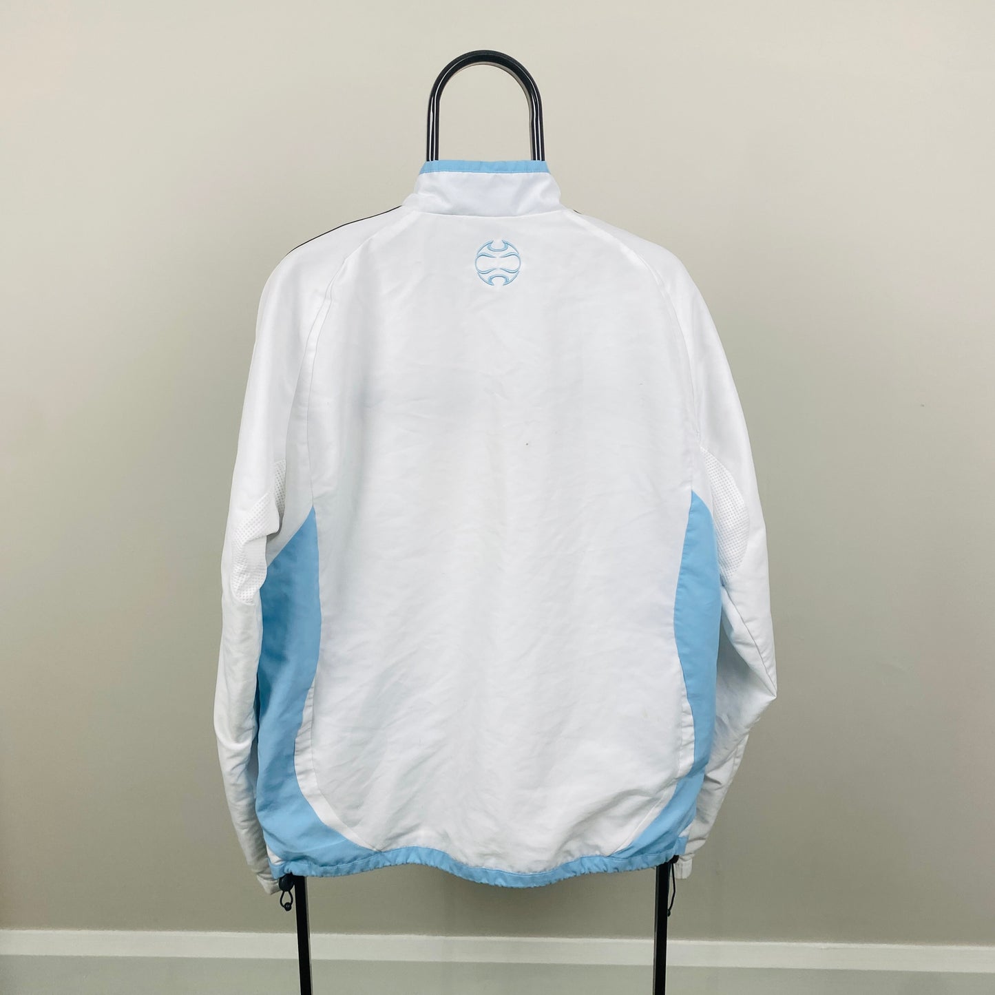 90s Adidas Argentina Windbreaker Jacket White Medium