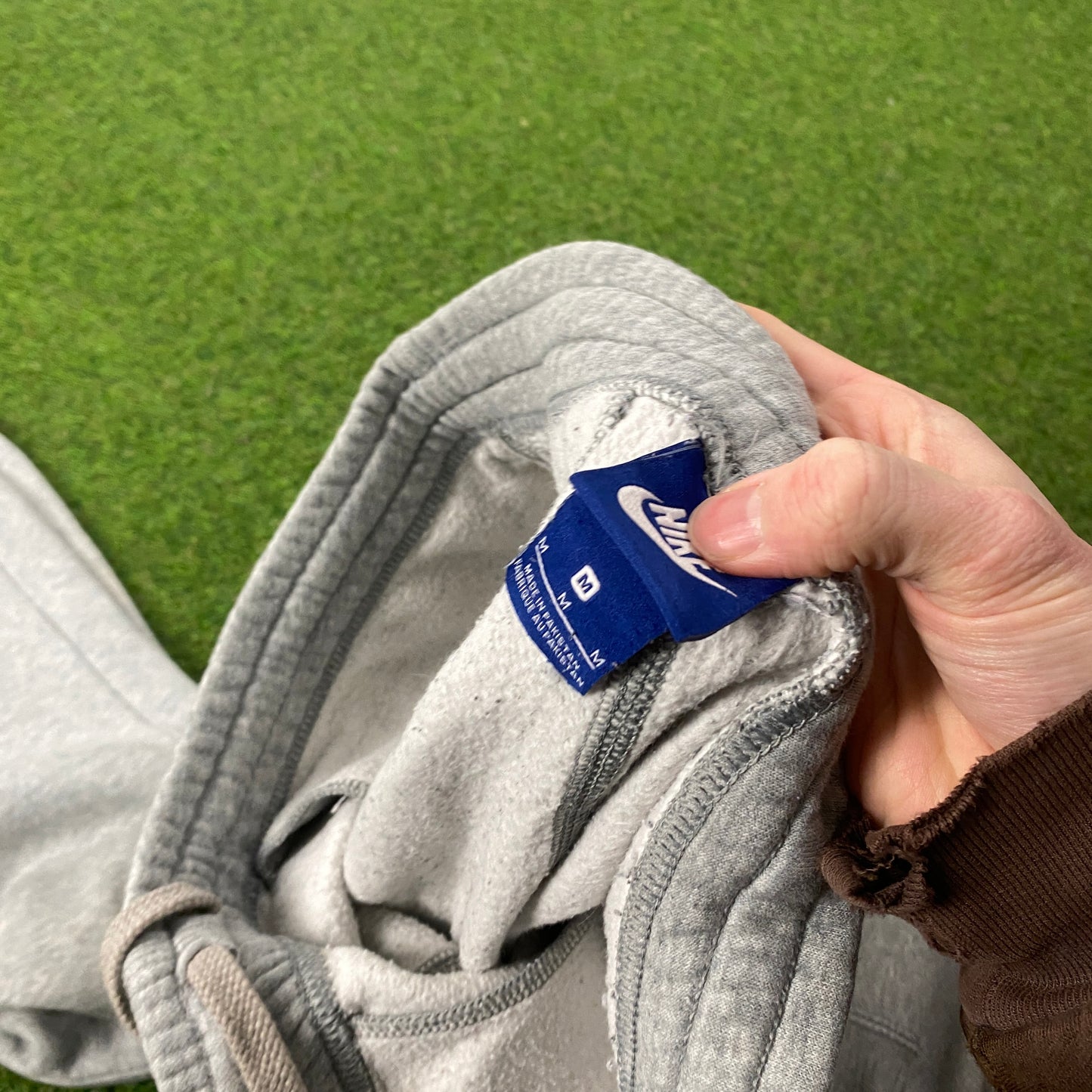 00s Nike Cotton Joggers Grey Medium