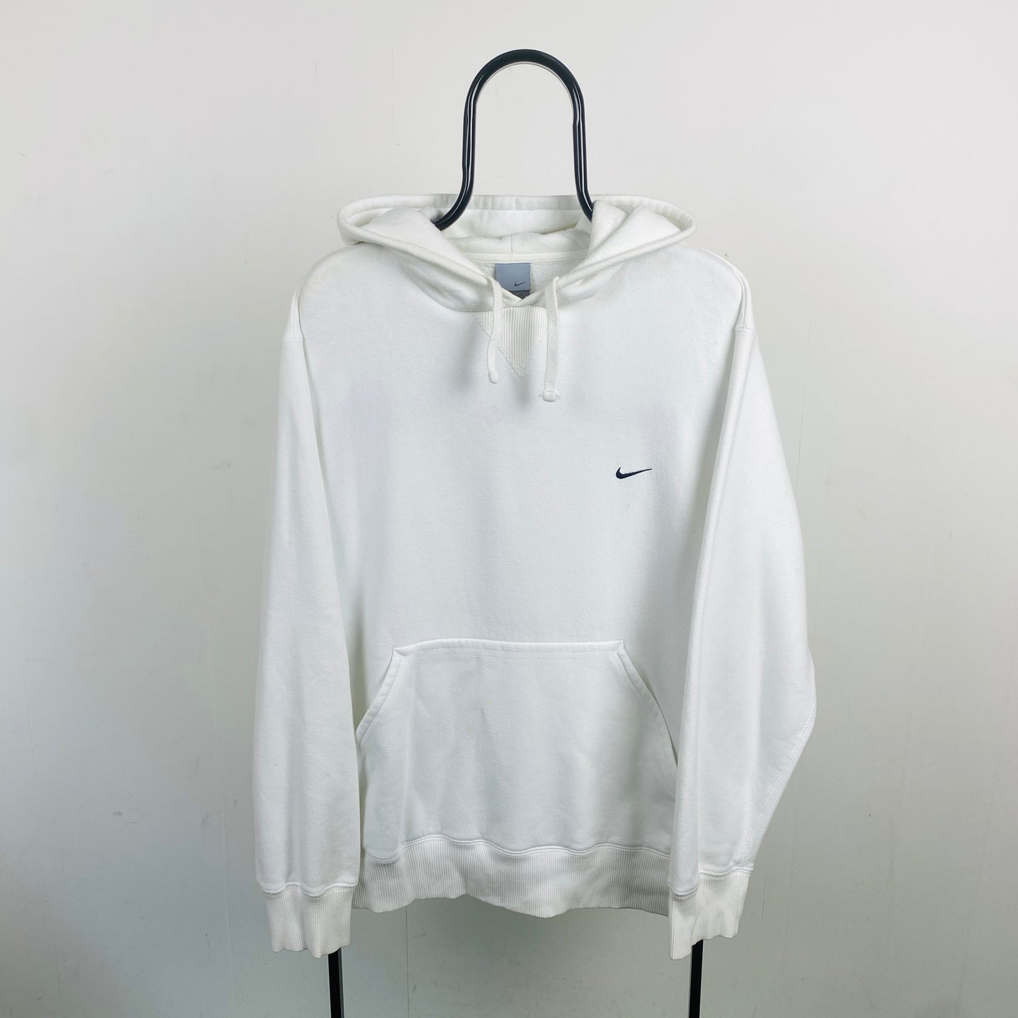 00s Nike Heavyweight Hoodie White Large
