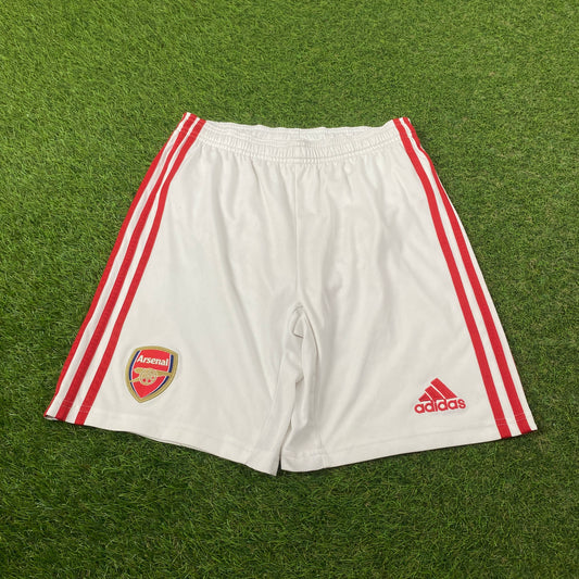 00s Adidas Arsenal Football Shorts White Medium