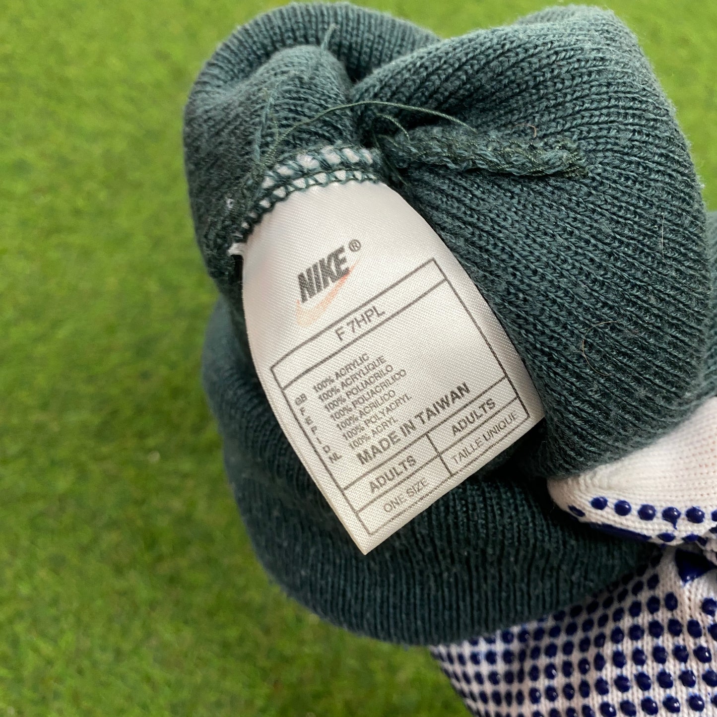 90s Nike Beanie Hat Green