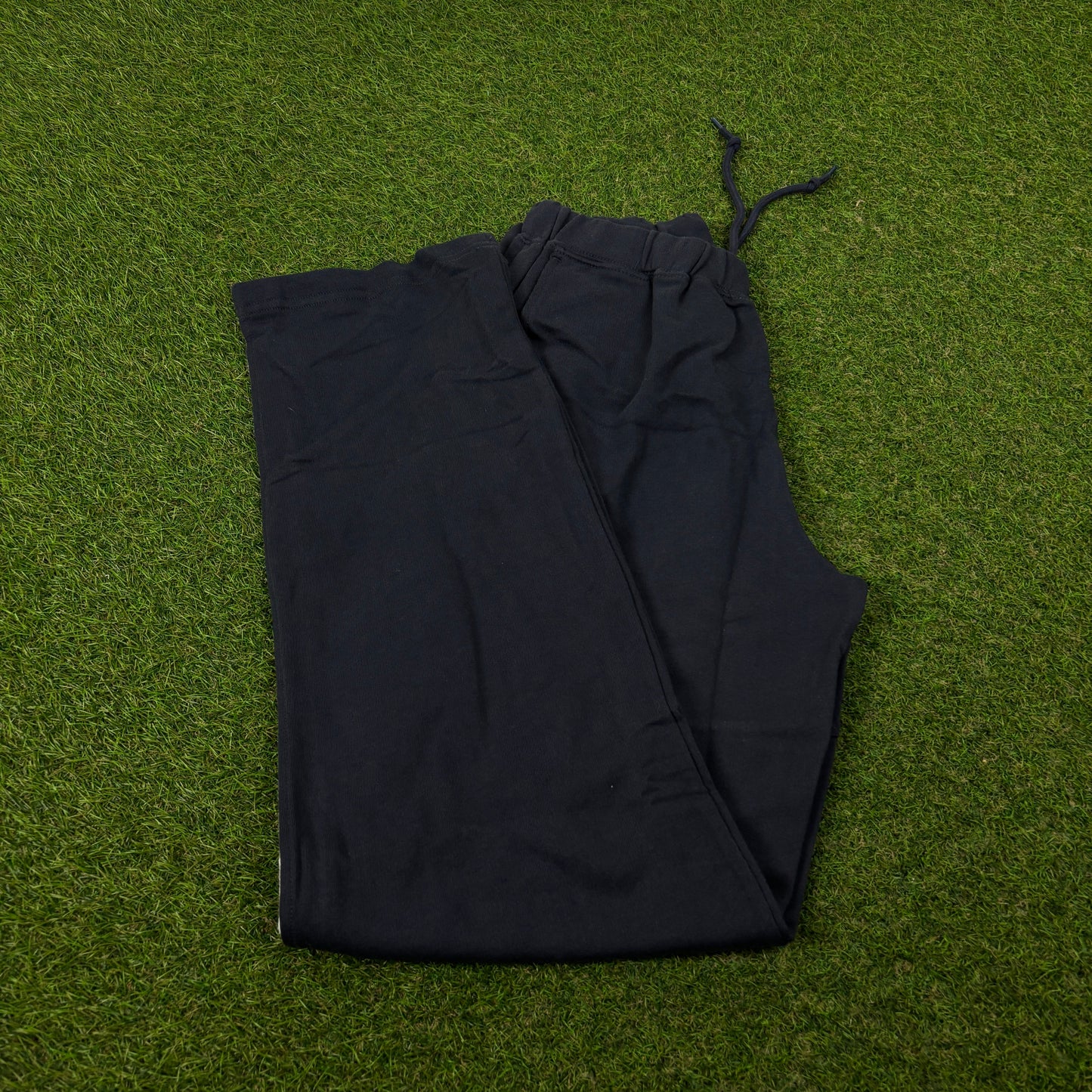 00s Nike Wide Leg Piping Cotton Joggers Blue Small