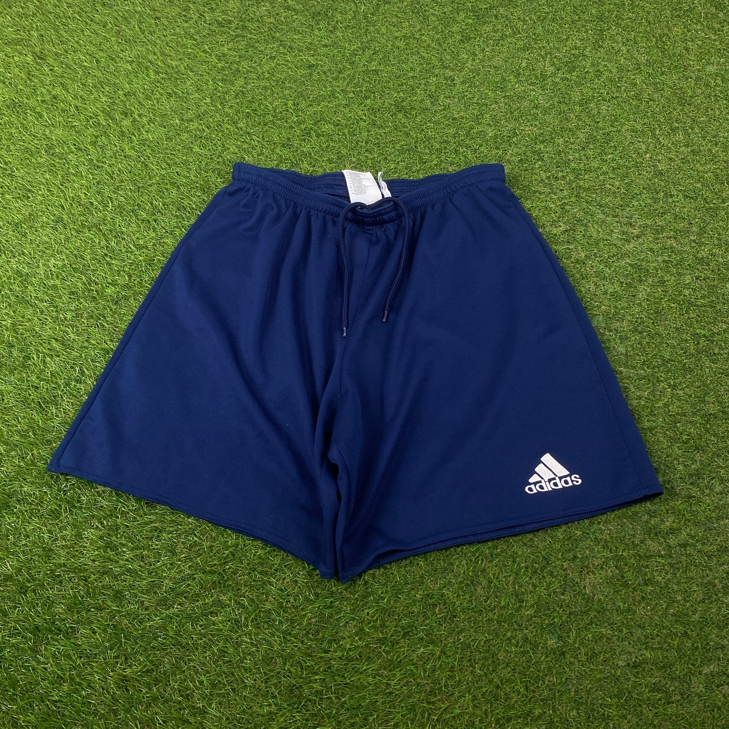 00s Adidas Football Shorts Blue Medium