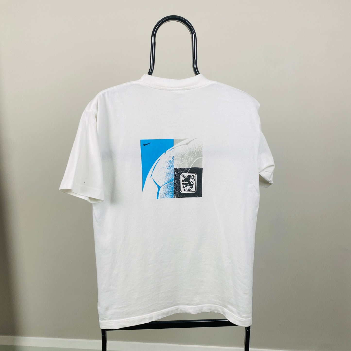 90s Nike 1860 Munich T-Shirt White Small