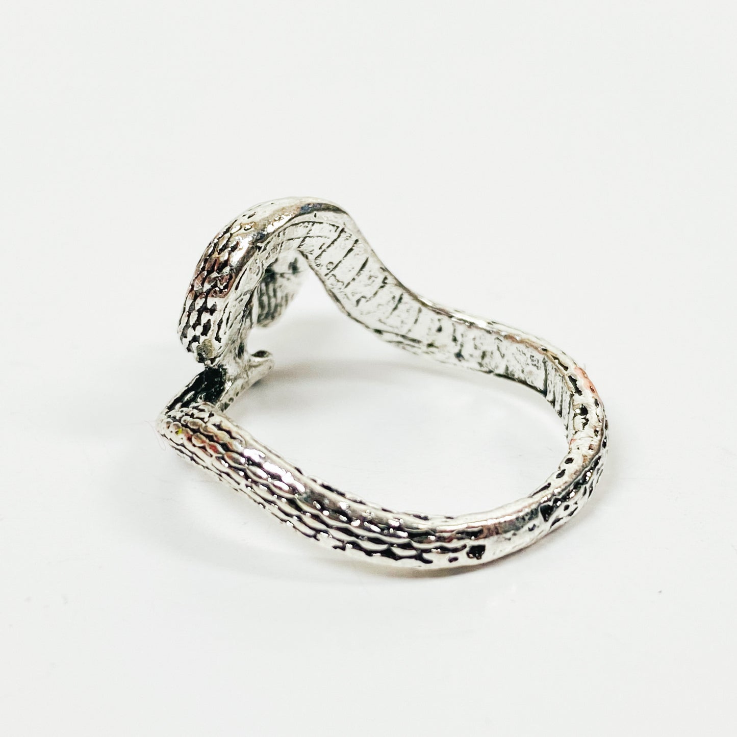 Retro Vintage Cobra Ring Silver