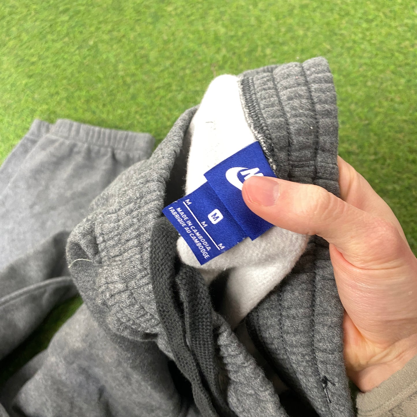 00s Nike Cotton Joggers Grey Medium