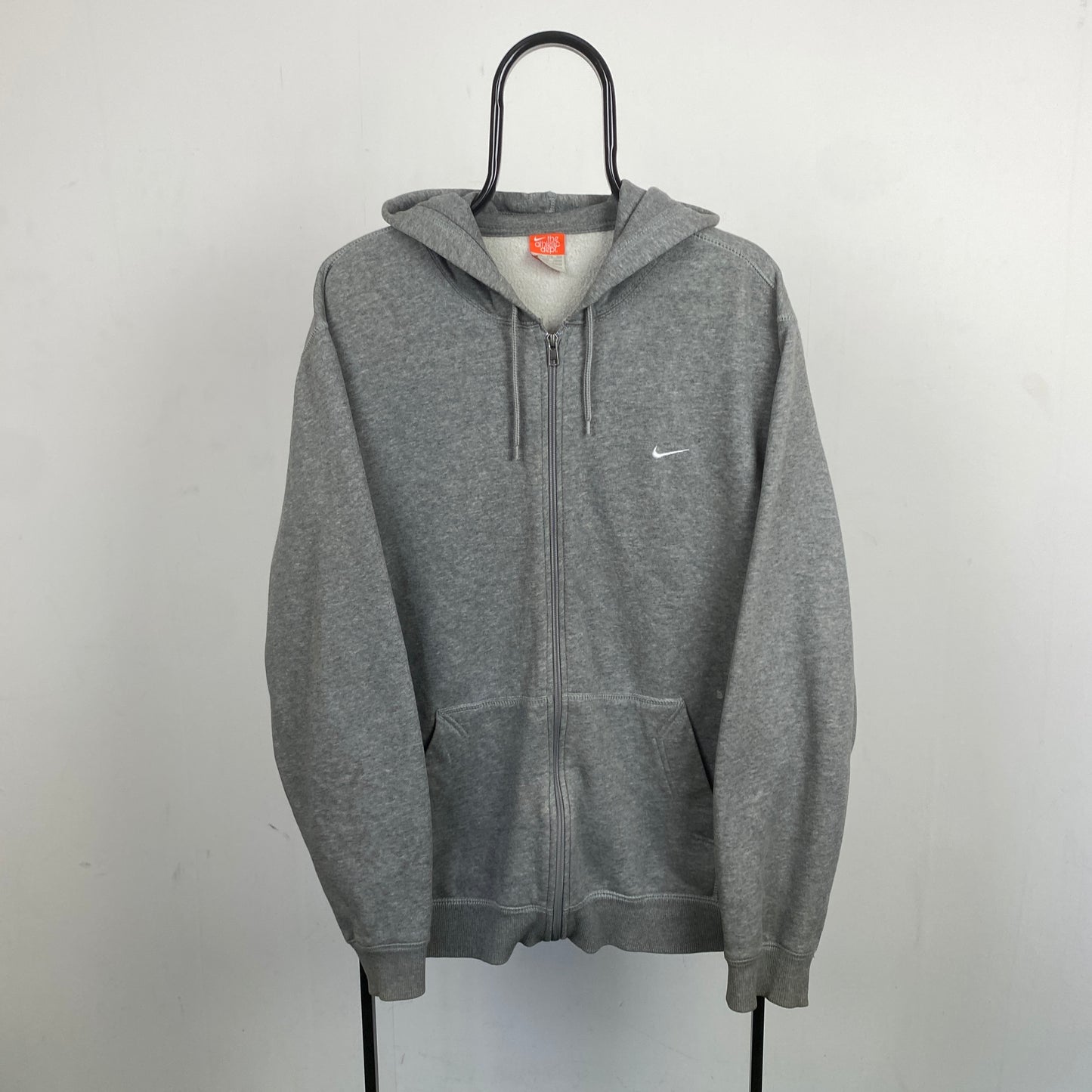 00s Nike Heavyweight Zip Hoodie Grey XXL