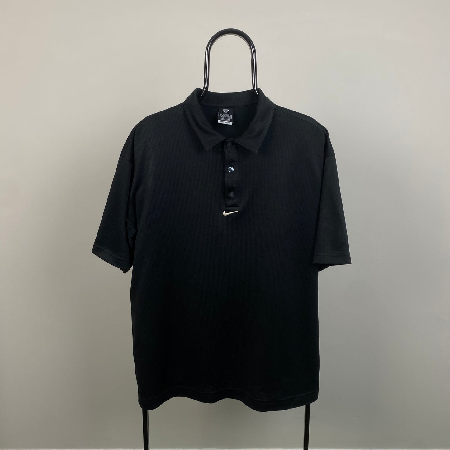 00s Nike Golf Polo Shirt T-Shirt Black XL