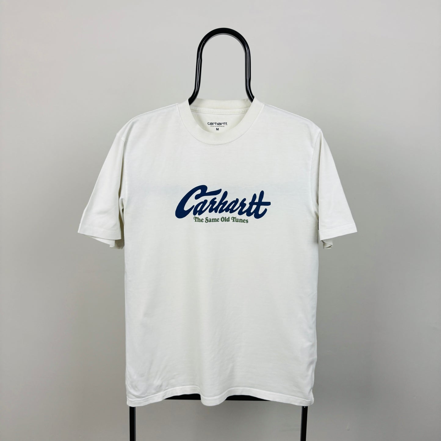 00s Carhartt Old Tunes T-Shirt White Medium