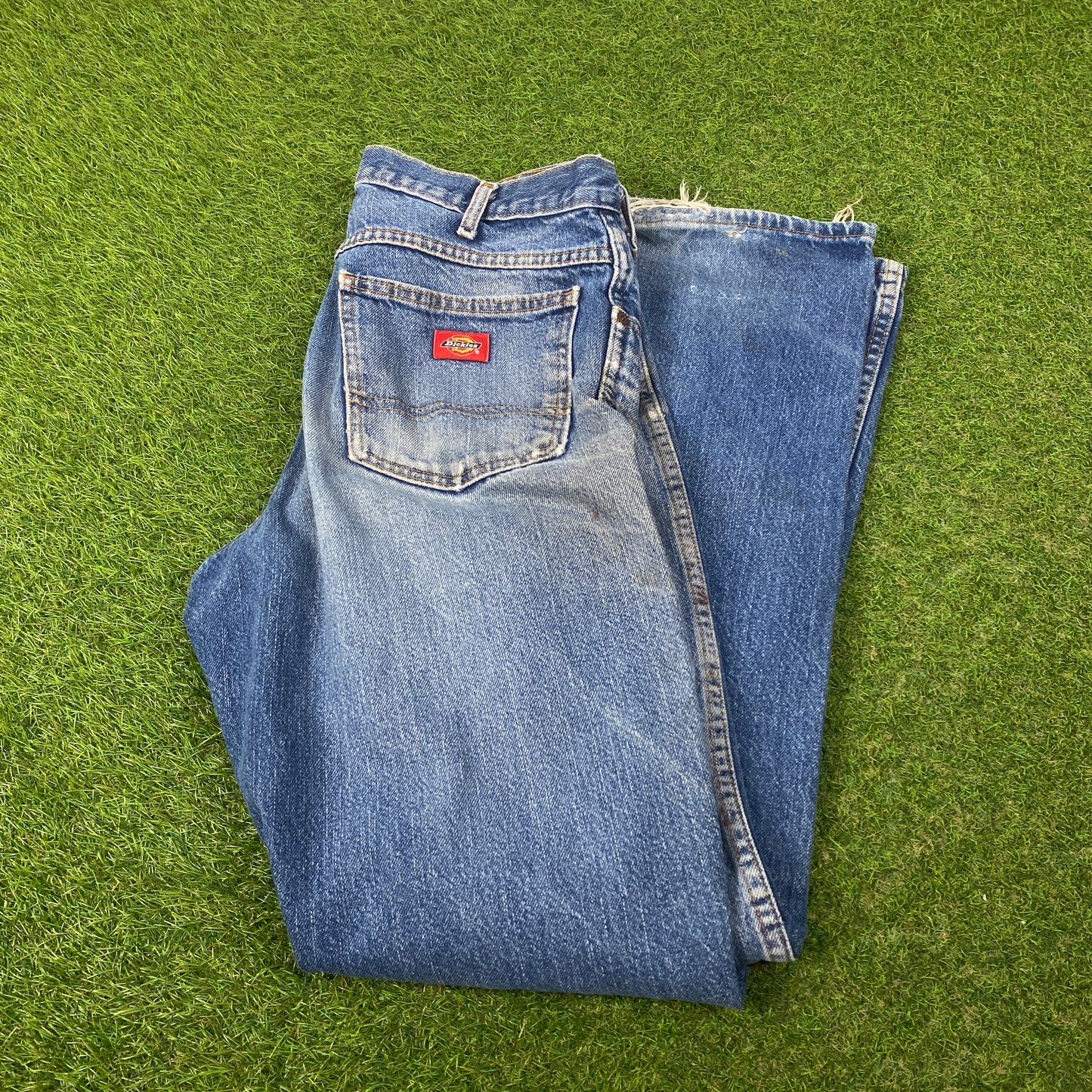 00s Dickies Denim Jeans Blue 34x32 Large Joggers