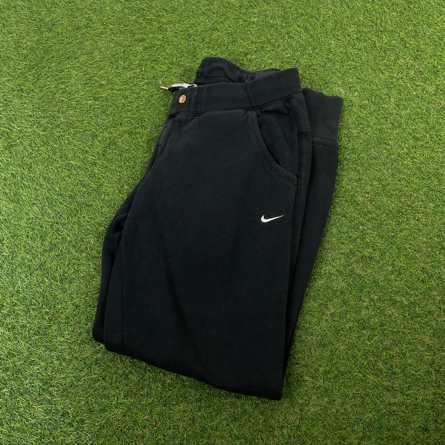 00s Nike Cotton Joggers Black Small