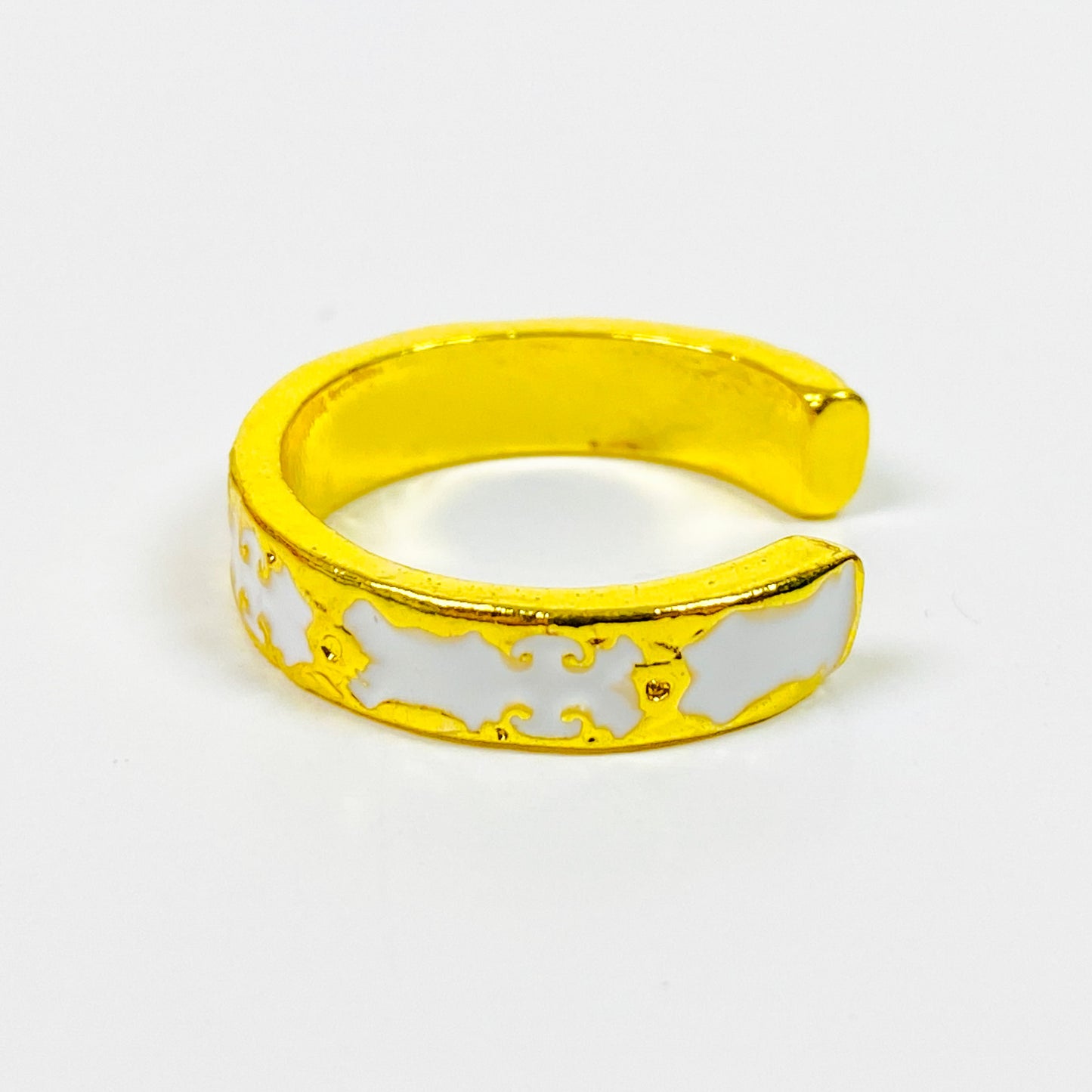 Vintage Retro Adjustable Ornate Ring Gold