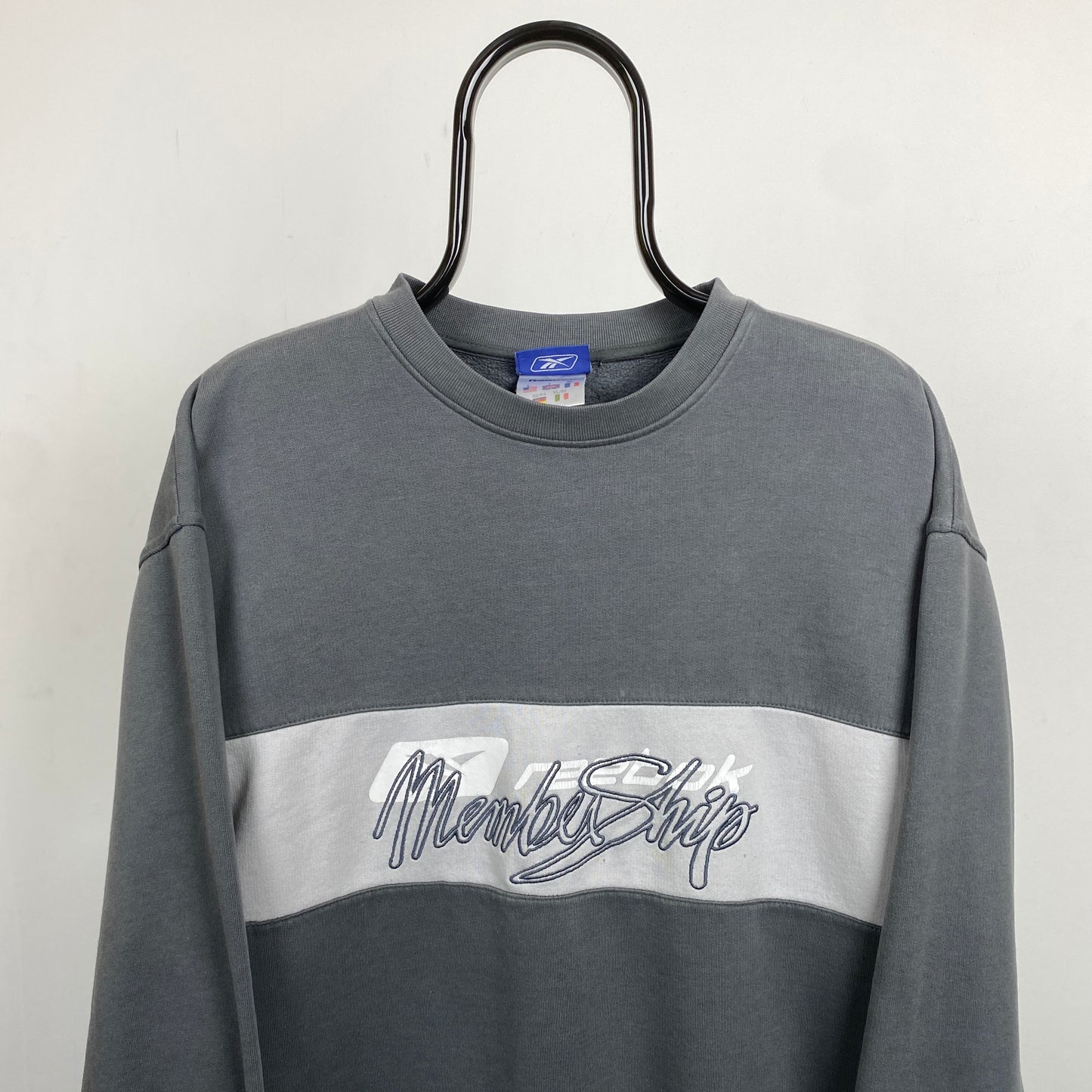 Retro Reebok Sweatshirt Grey Large