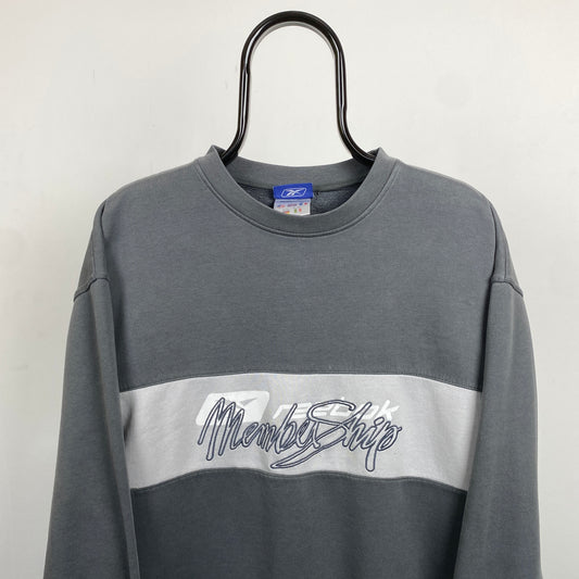 Retro Reebok Sweatshirt Grey Large