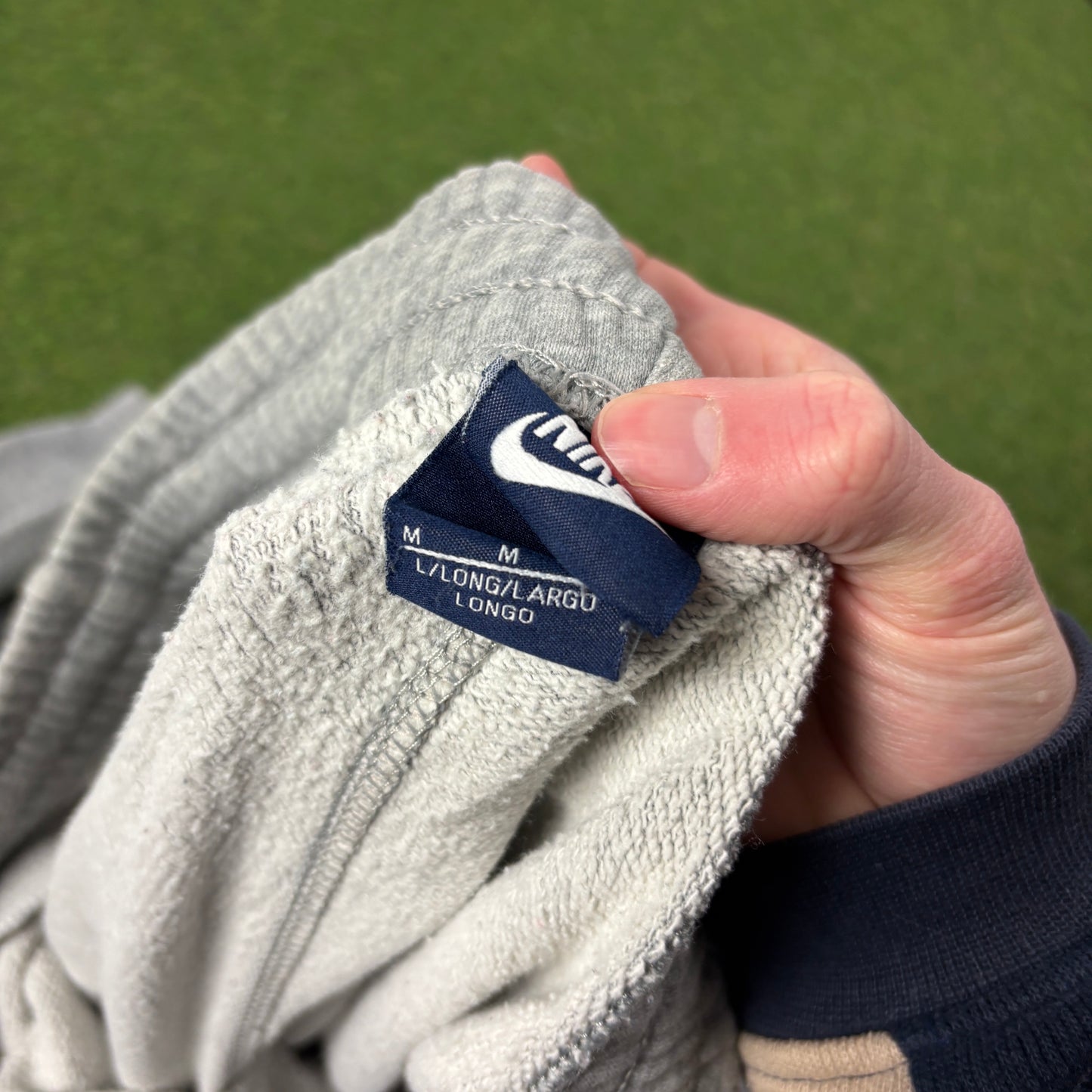 00s Nike Wide Leg Cotton Joggers Grey Medium