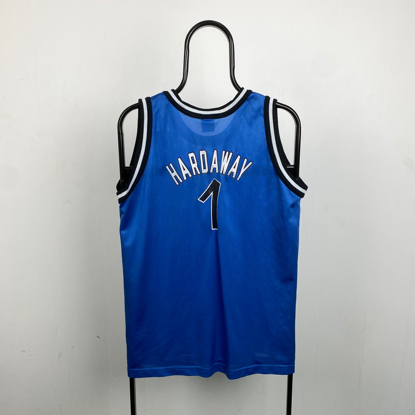 Retro Champion Orlando Magic Hardaway Basketball Vest T-Shirt Blue Small