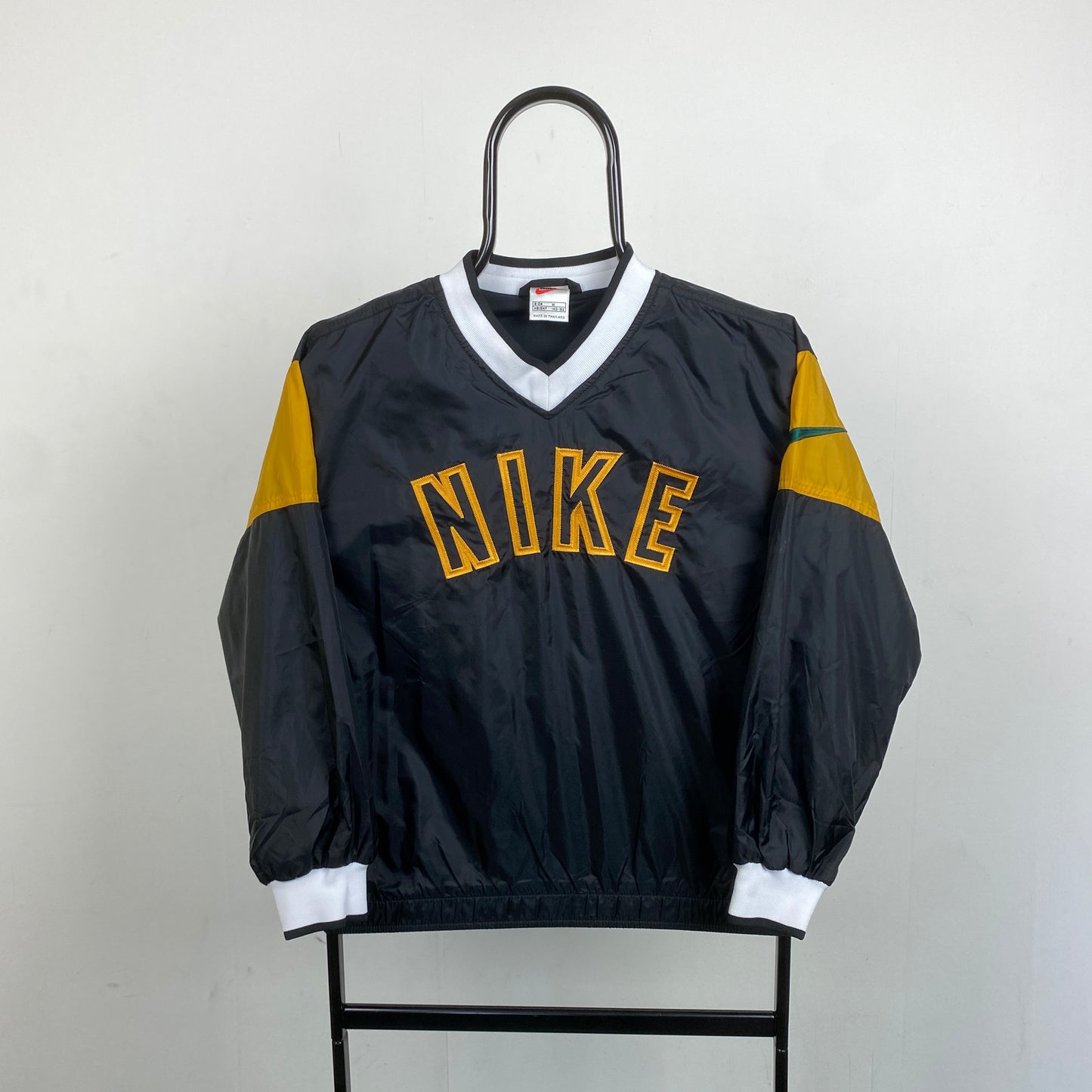90s Nike Windbreaker Sweatshirt Black XS