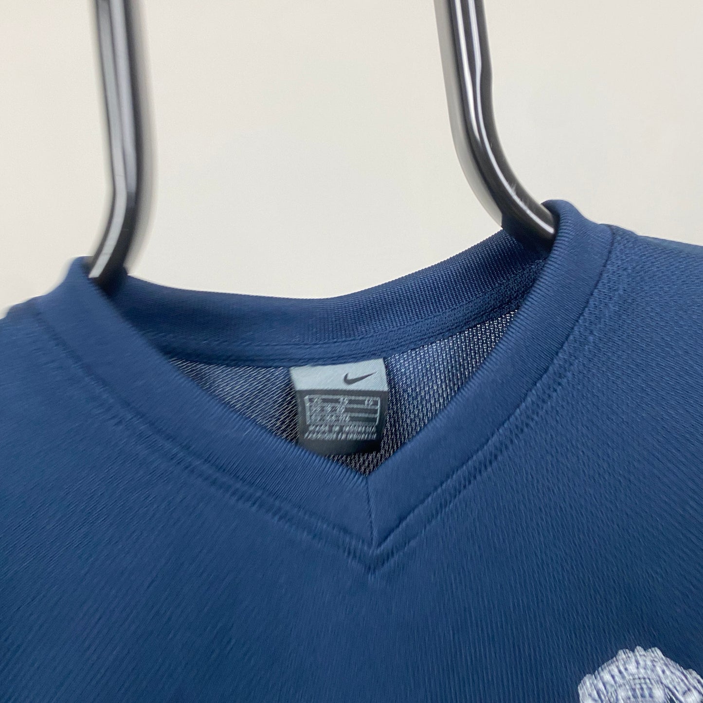 00s Nike Manchester United Football Shirt T-Shirt Blue Small