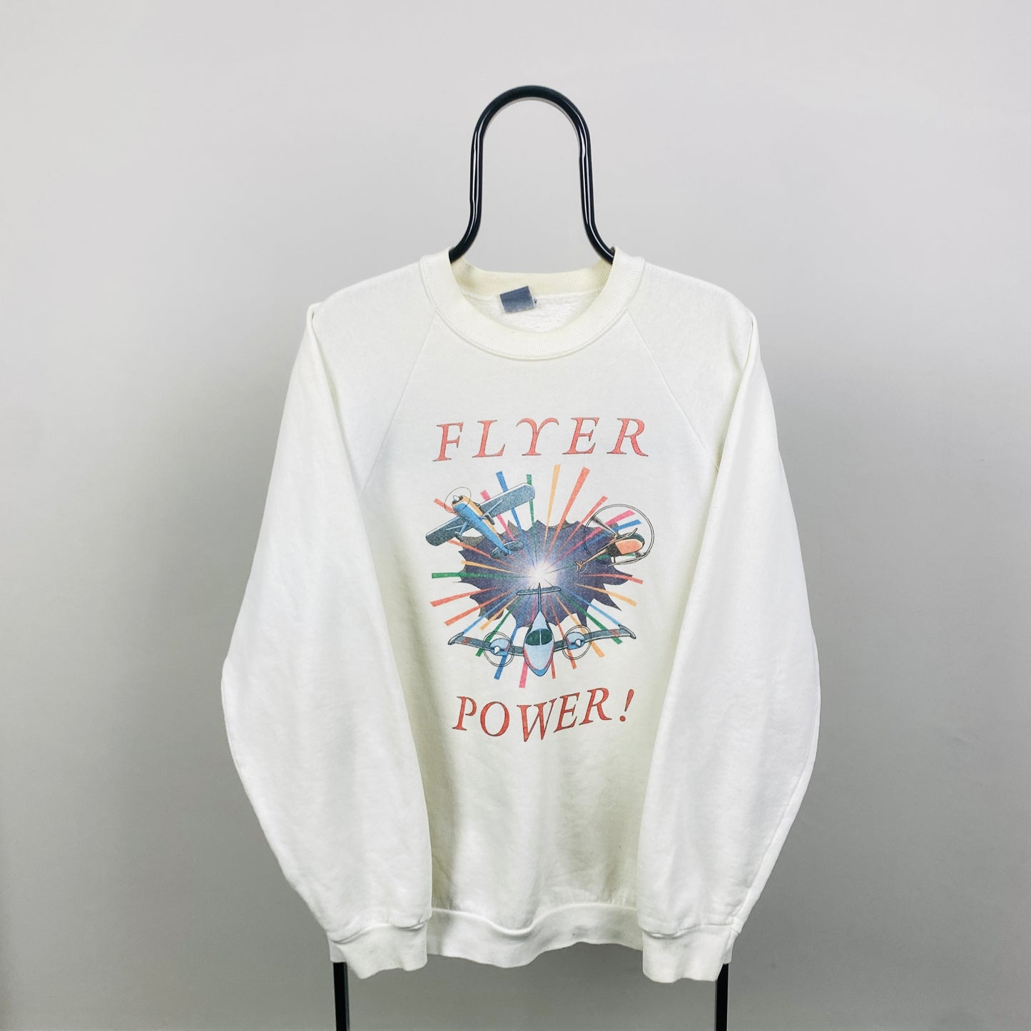 90s Flying Power Sweatshirt Brown XL