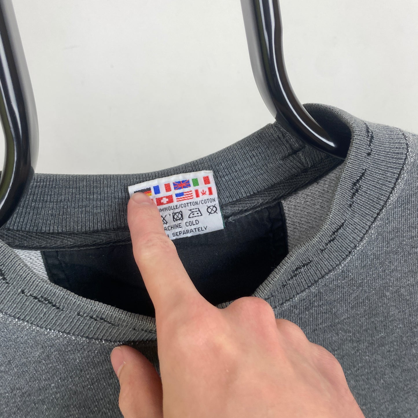 90s Adidas Equipment Sweatshirt Grey Small