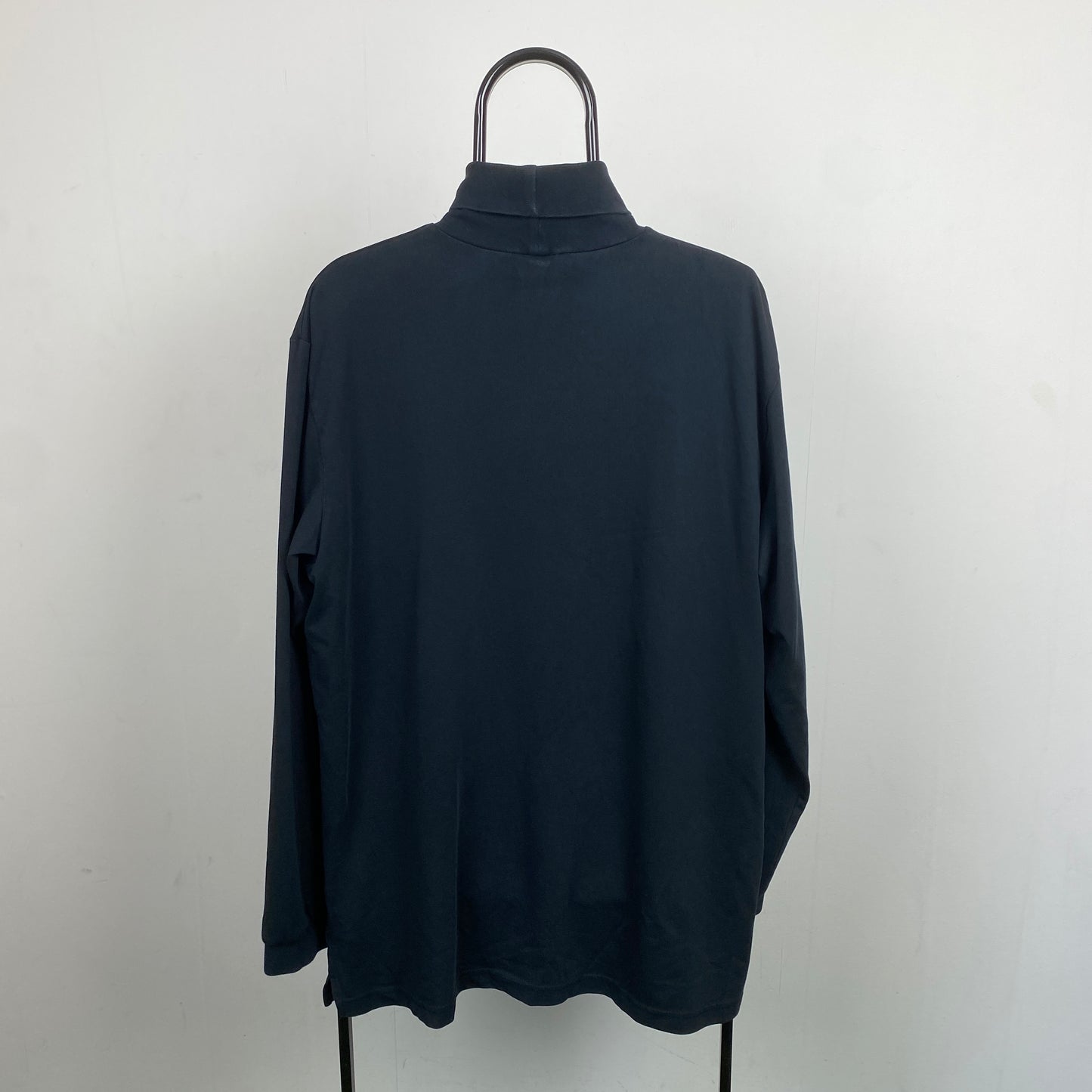00s Nike Roll Neck Sweatshirt Black XL