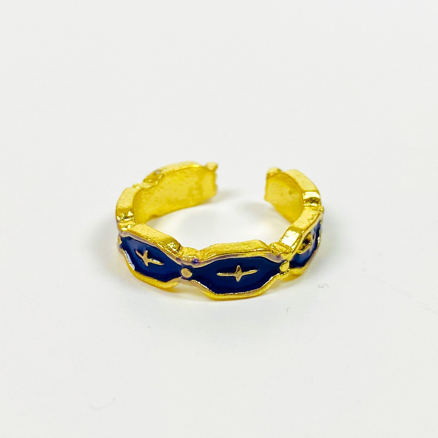 Vintage Retro Adjustable Ornate Ring Gold