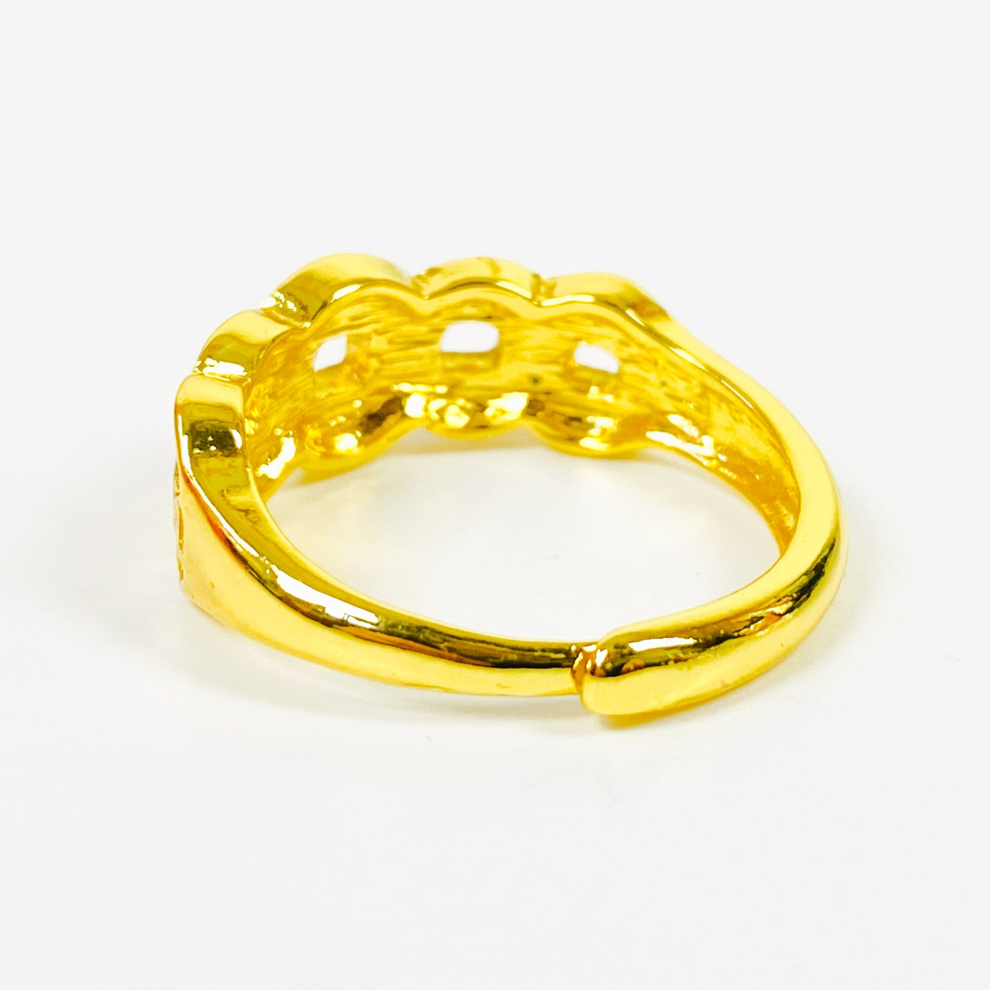 Retro Adjustable Token Ring Gold