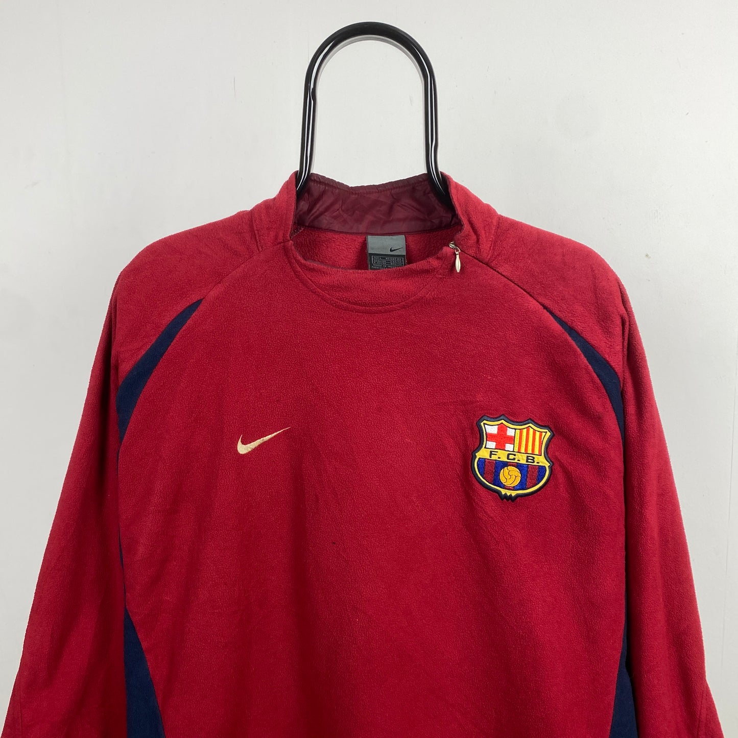 90s Nike Barcelona Fleece Sweatshirt Red Large