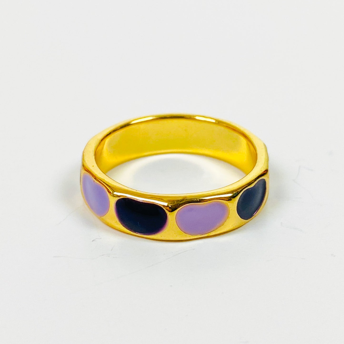 Retro Vintage Heart Ring Gold
