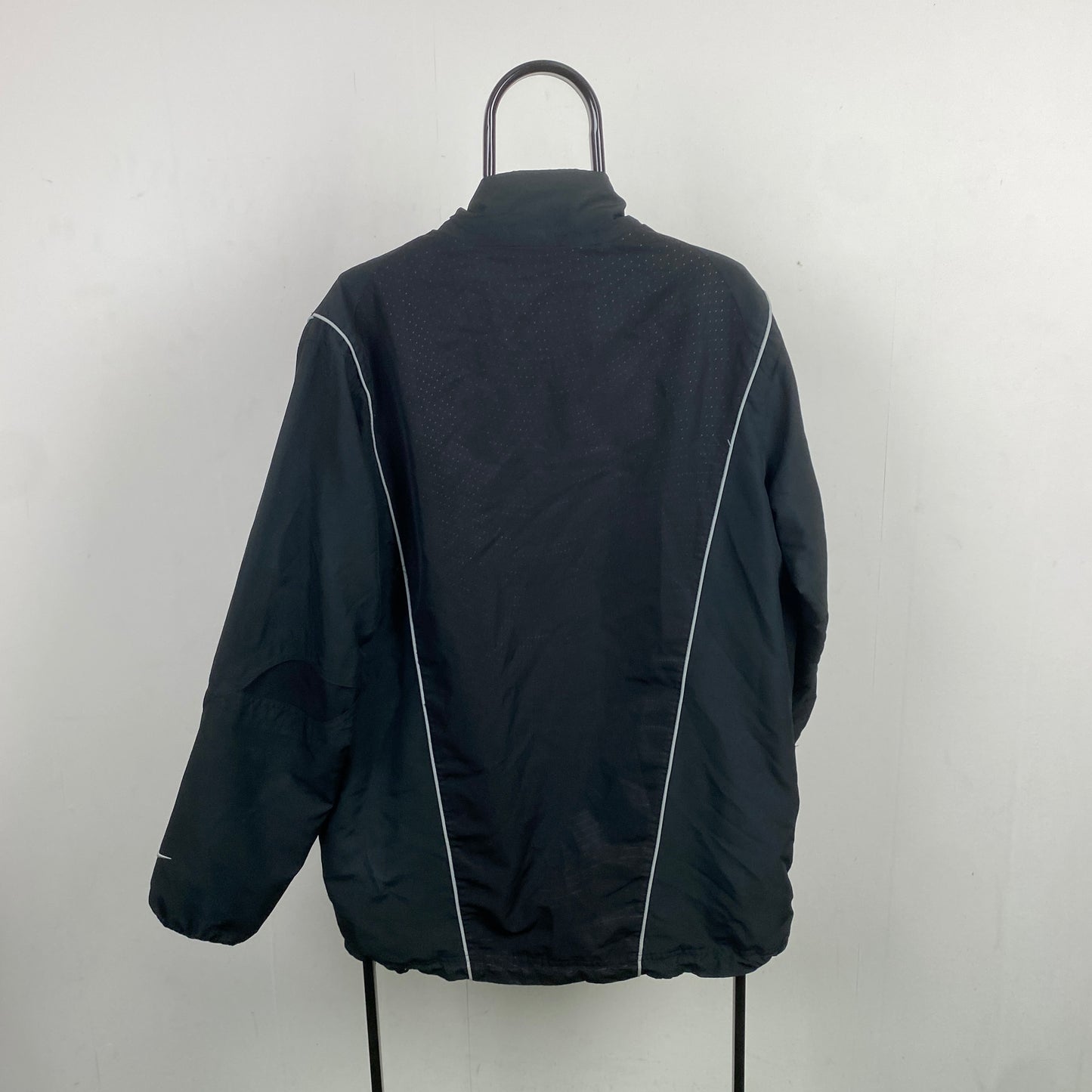 00s Nike Shox Piping Windbreaker Jacket Black Large