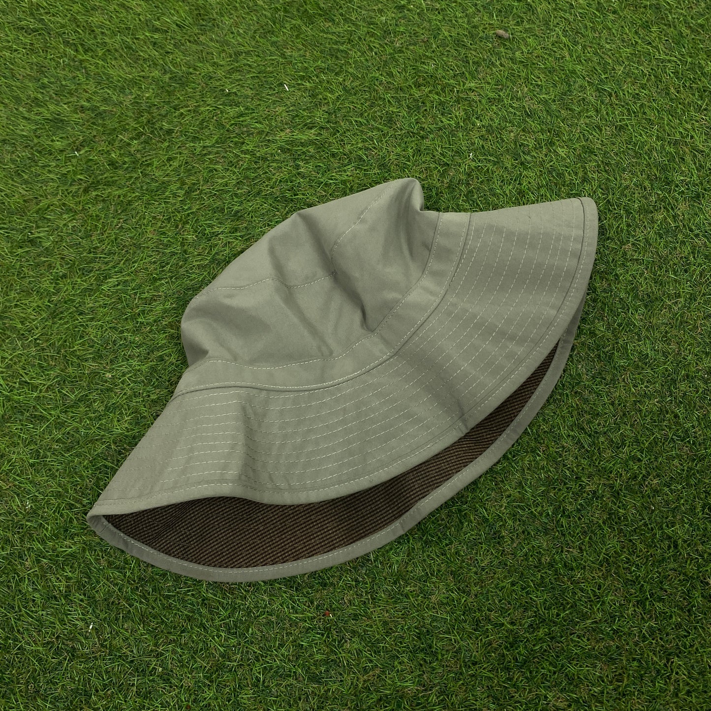 00s Nike Golf Reversible Bucket Hat Green Brown