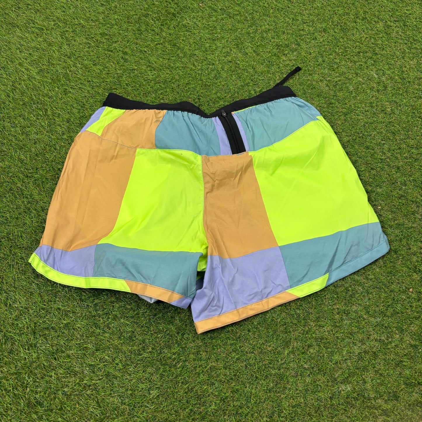 00s Nike Flex Stretch Patchwork Shorts Purple Medium