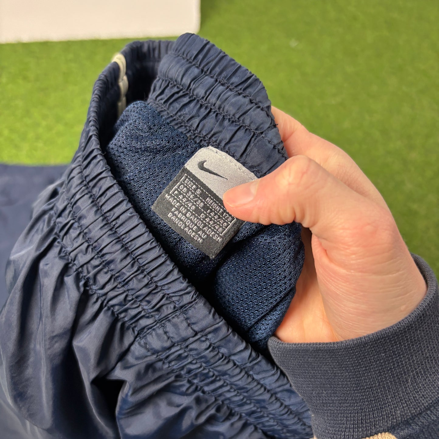 00s Nike Piping Joggers Blue Small