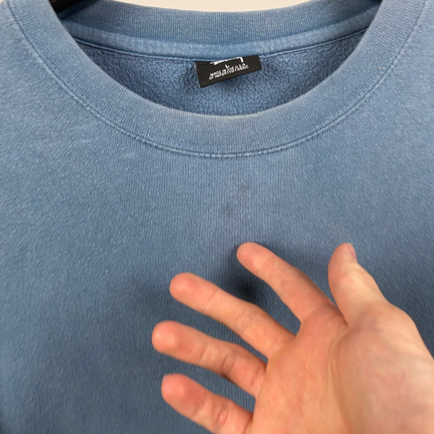 00s Stussy Sweatshirt Blue Large