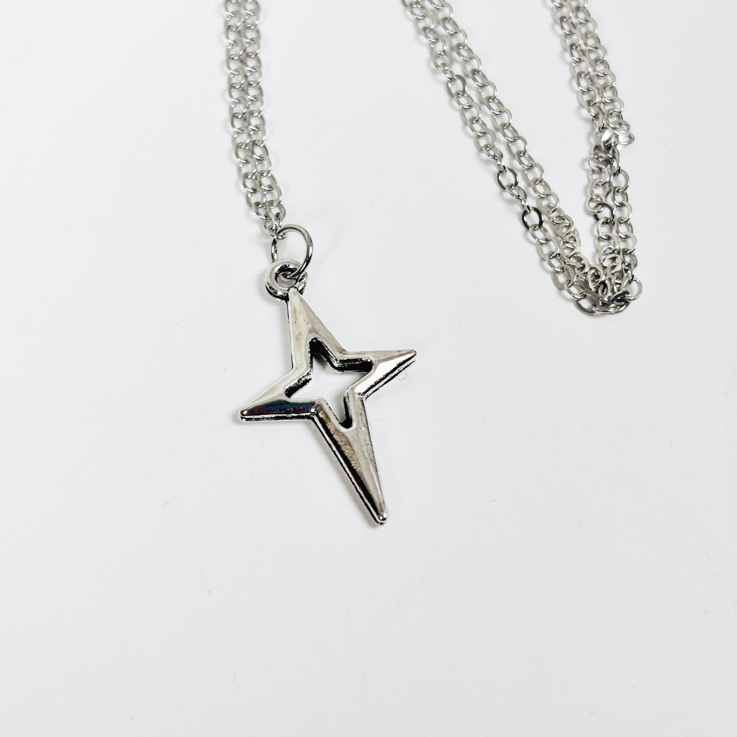 Shooting Star Charm Necklace Stainless Steel
