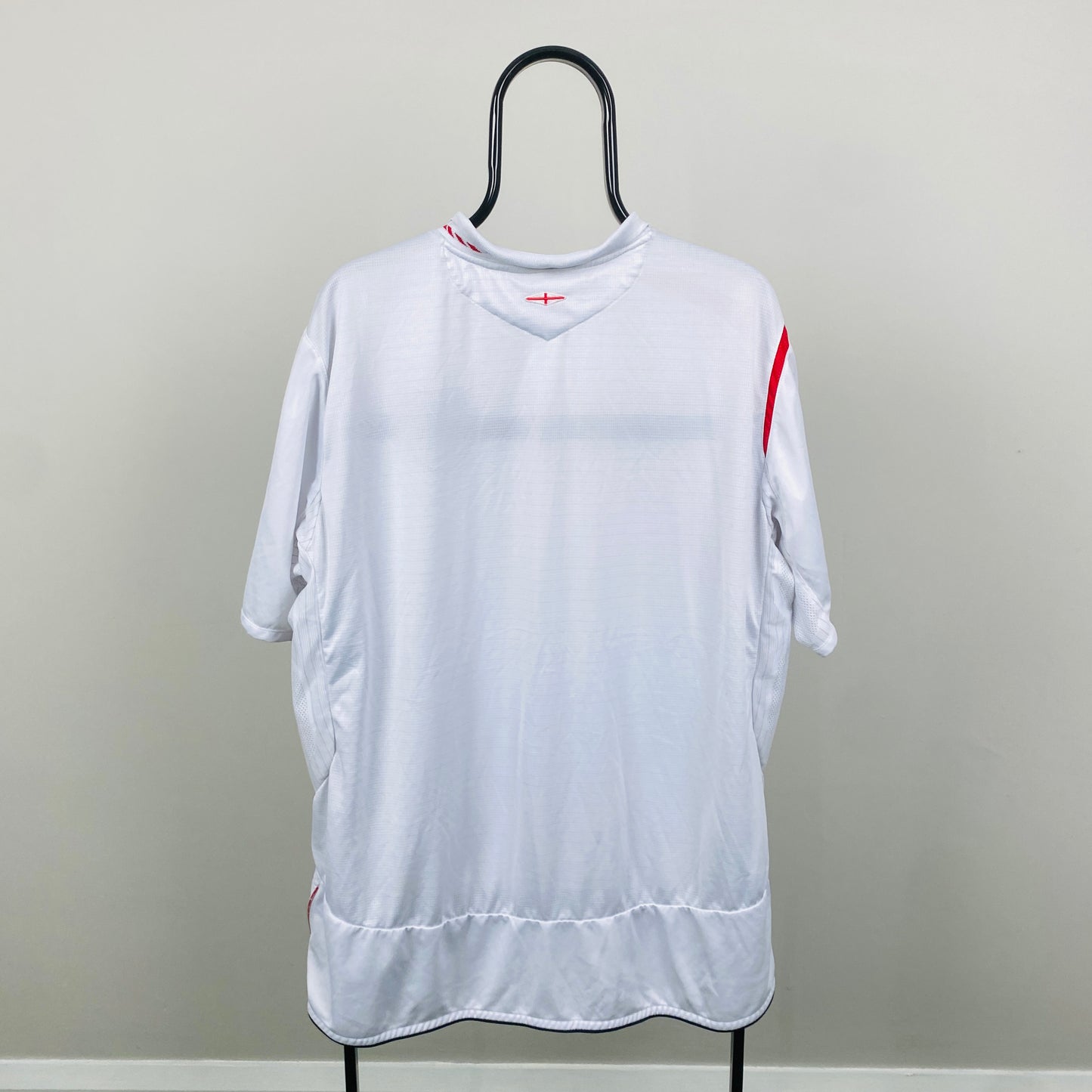 Retro Umbro England Football Shirt T-Shirt White XXL