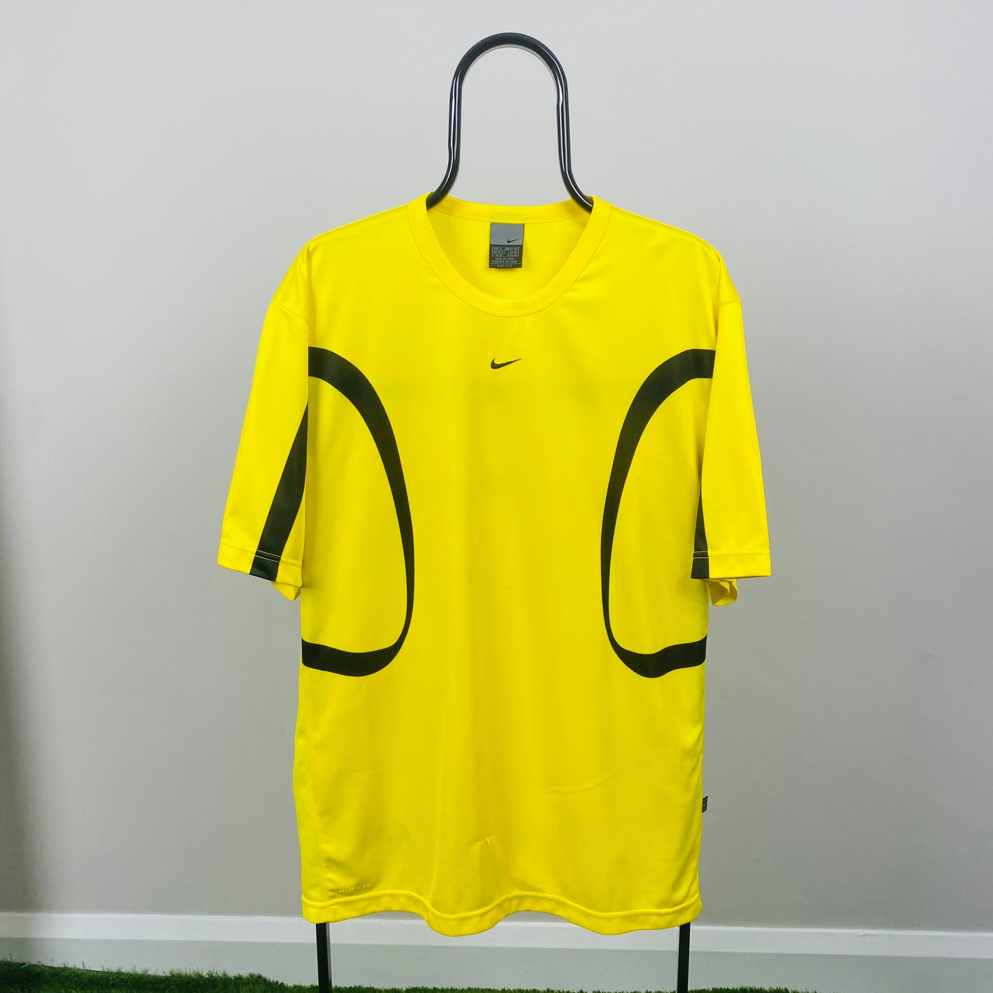 00s Nike Piping T-Shirt Yellow XL