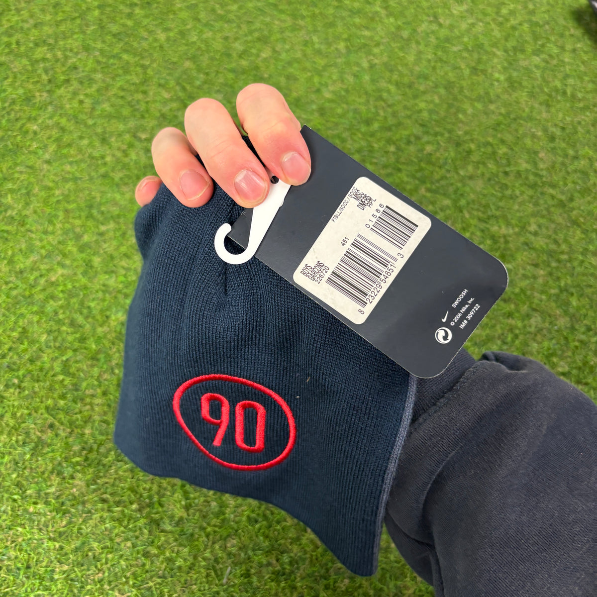 00s Nike T90 Beanie Hat Blue