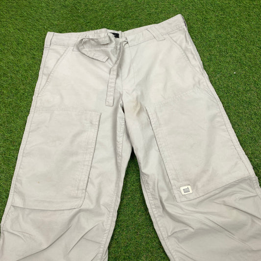 00s Nike ACG Zip Off Cargo Trousers Joggers Brown Small