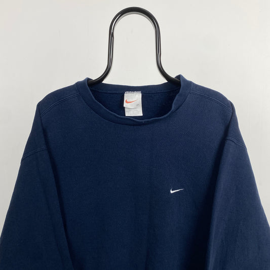 90s Nike Heavyweight Sweatshirt Blue XL